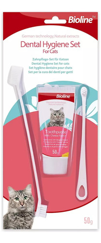 Pasta Dental Con Cepillo Set De Higiene Para Gato 