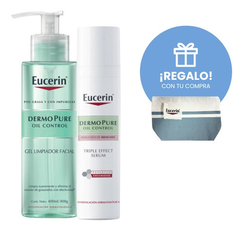 Eucerin Combo Dermopure Anti Brillo Matificante Limpiador