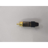 Ficha Para Cable Rca Color Negro Audio Musicapilar