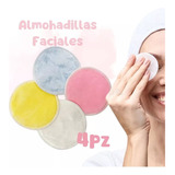 Esponja Limpieza Facial Almohadilla Desmaquillante 4 Pzs F 