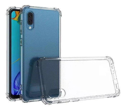 Funda Tpu Antigolpes Transparente Para Samsung  + Vidrio