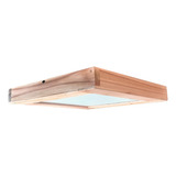 Plafon Aplique Madera Paraíso 24w Led Deco