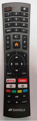 Control Remoto Original Para Smartv Marca Sansui Netflix