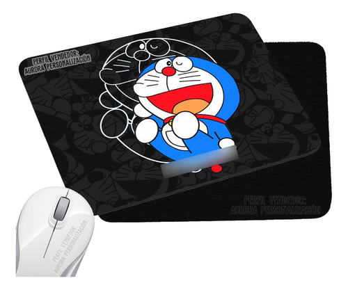Pad Mouse Rectangular Doraemon Gato Cosmico Anime 2