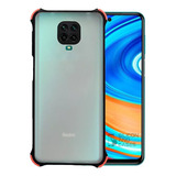 Carcasa Para Xiaomi Redmi Note 9s Borde Negro Anti Prot Cam