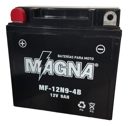 Batería Moto Pulsar 180 - 200 - 220 Magna Mf12n9- 4b