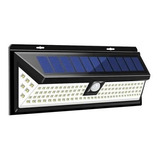 Foco Solar 120led Exterior Tenue/sensor/luz Para Pared