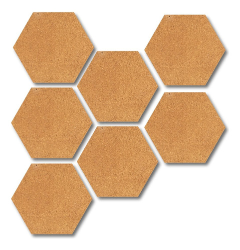 Hexagonos De Corcho Nido De Abeja (juego De 12 Unidades)