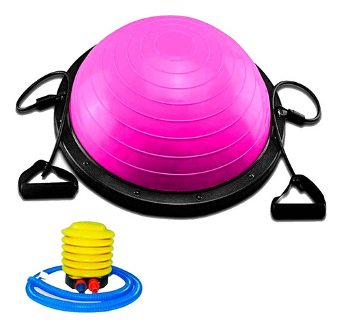 Media Pelota Tipo Bosu Rosa 