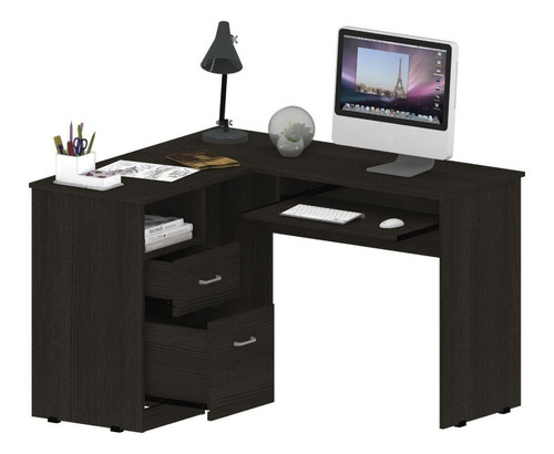 Mix L-shaped Desk, Wengue