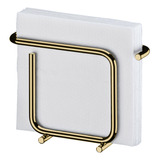 Porta Guardanapos Dourado Luxo Suporte De Mesa Cantinho Café