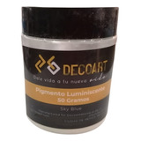 Pigmento Luminiscente Decoart Para Resina Epoxica Azul 50g