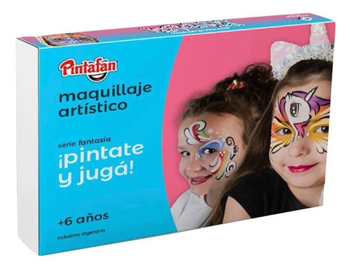 Kit Maquillaje Artistico Pintura Stencil Fantasia Niños