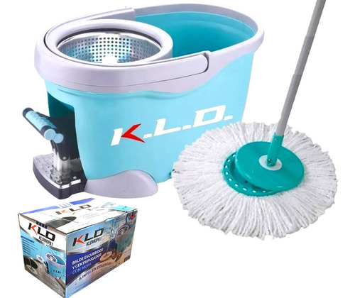 Balde Escurridor Centrifugador Mopa Cocina Baño Pisos Kld 