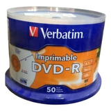 Dvd-r Imprimable Verbatim, 4.7 Gb, 16x, 50 Piezas