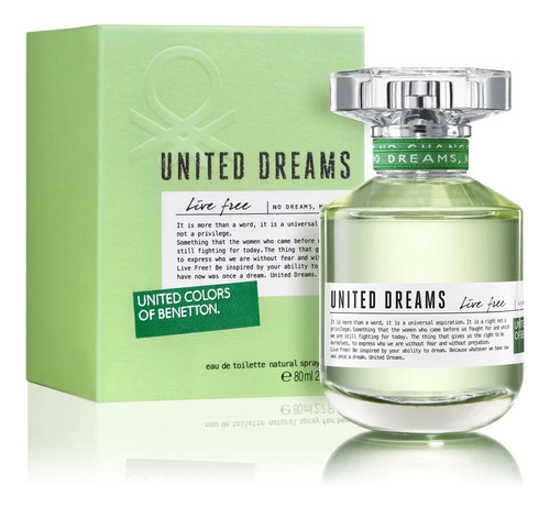 Benetton United Dreams Live Free Edt 80ml Premium