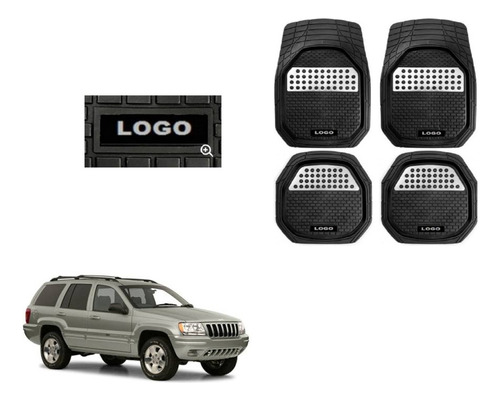 Tapetes 3d Charola Logo Jeep Grand Cherokee 1999 - 2003 2004