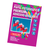 Papel Glossy Adhesivo 100 Hojas 120gr A4 Env Gratis X2 Un 