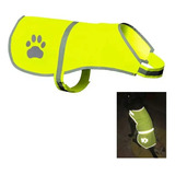 Chaleco Reflectante Paseo Seguro Mascota Perros Fluorescente