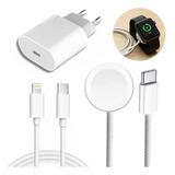 Kit Carregador Para Relógio Apple Watch Series 9 8 7 6 5 4 3