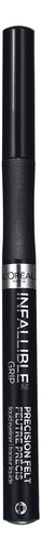 L'oréal Paris Delineador Infallible Precision Felt Negro Color Black Efecto Mate