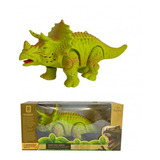 Juguete Dinosaurio Triceratops Con Luz Sonidos Camina 