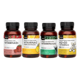 Plan Vitamínico: Vit D3 + Vit C + Vit B12 + Vit K2+d3 Natier