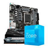 Kit Upgrade Intel Core I3 12100 Placa Mãe H610m 16gb 3200mhz