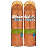 Gillette Fusion Ultra Sensitive Gel Afeitado - 7 Oz - 2 Pk