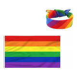 Bandera Lgbt Pride Orgullo Gay 150x90cm + Toalla Arcoiris
