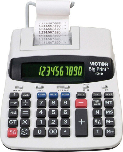 Calculadora De Impresión Comercial Victor 1310 Big Print