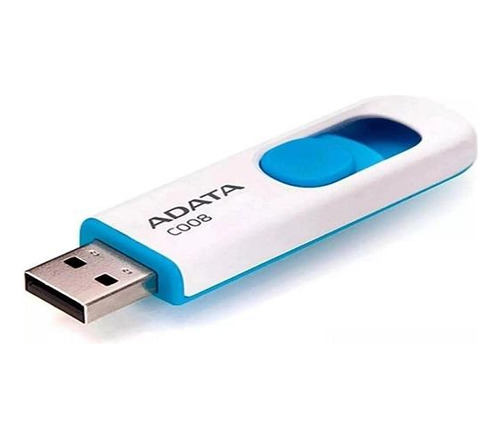 Pendrive Adata 32gb Dashdrive C008 Blanco Celeste