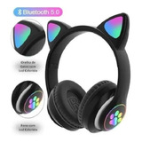 Auriculares Para Gatos Para Niñas Y Gatitos Con Luz Led Rgb