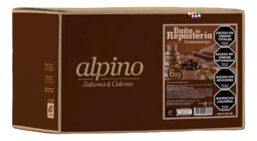 Chocolate En Stick Baño De Reposteria Alpino X 6 Kg Lodiser