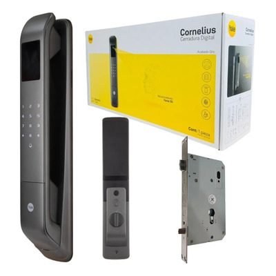 Cerradura Digital Yale Reconocimiento Facial Cornelius 83424 Color Gris | Meses sin interés