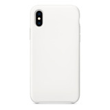 Capa Capinha Silicone Veludo Compatível C/ iPhone X E Xs Cor Branco