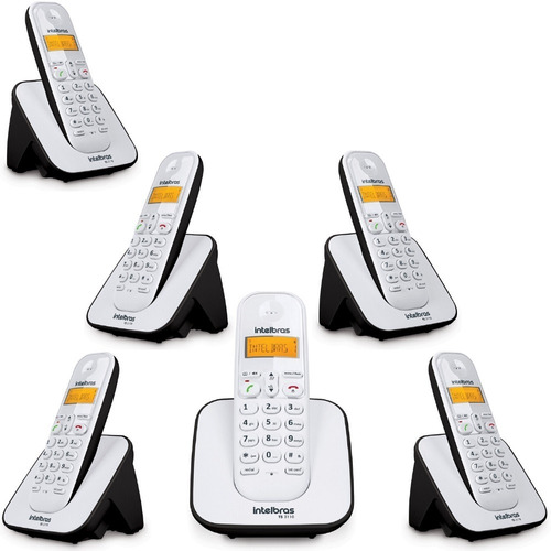 Telefone Sem Fio 5 Ramal Adicional Id Bina Ts 3110 Intelbras