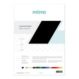 Papel Color Pop Preto Absoluto Mimo - A4 - 180 Gr - 25 Unds