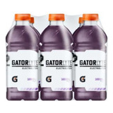 Bebida Gatorlyte Rehidratante Sabor Uva 6 Pz De 591ml