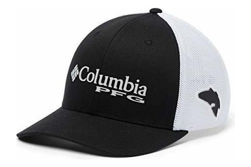 Gorra Columbia Pfg Mesh Ball Para Hombre, Negra, Pequeña / 