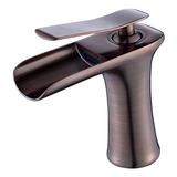 Llave Grifo Monomando Cascada Lavabo Oil Rubbed Bronze Gami