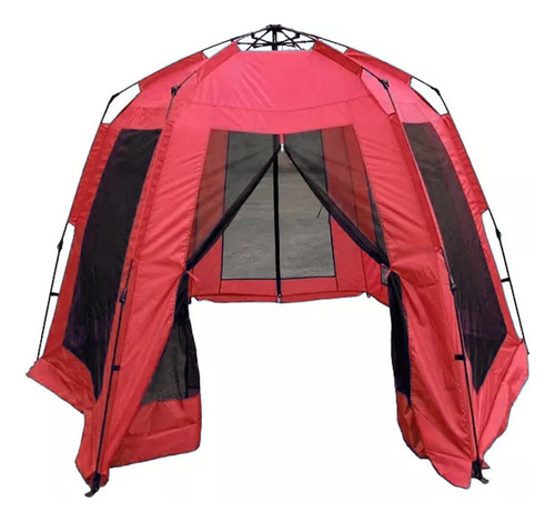 Carpa Gazebo Autoarmable Automático Dakota 300x300x190cm Color Rojo