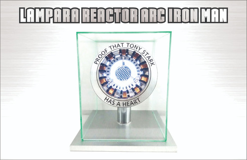 Lámpara Reactor Arc Cristal Protector, Letras Personalizadas