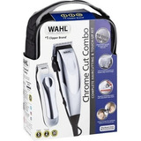 Wahl 79520 Combo Corta Cabello Y Terminadora Chrome Pro Color Plateado