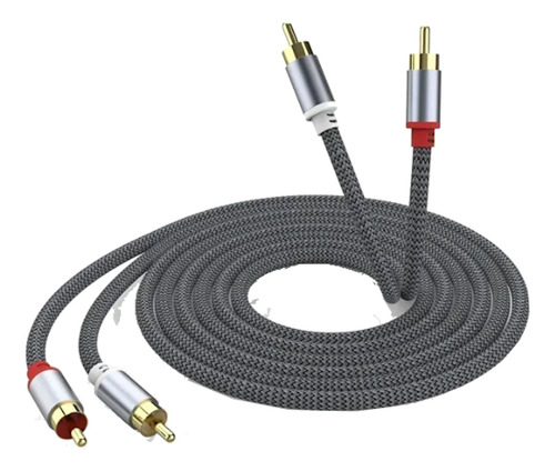 Cable Audio Rca Cobre Alta Calidad 2 Rca A 2 Rca 3m