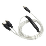 Cable Midi, Adaptador De Cable Midi A Usb, Convertidor Midi