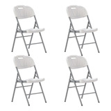 Set X4 Silla Plegable Reforzada Comedor Caterin Evento Hogar