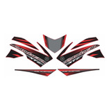 Kit Adesivos Compatível Com Yamaha Lander 250 2014 Vermelha