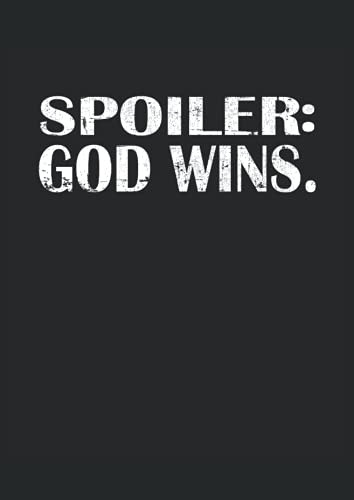 Spoiler: God Wins: Cuaderno De Lineas Forrado Din A4 -21 X 2