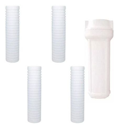 Kit 4 Filtro Cartucho Vela Refil Para Filtro Caixa Dágua